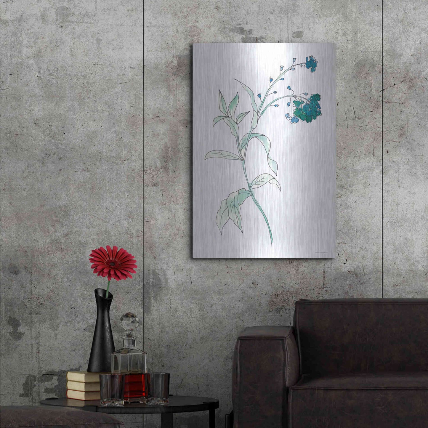 Luxe Metal Art 'Lean on Me' by Kamdon Kreations, Metal Wall Art,24x36