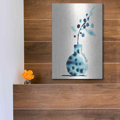 Luxe Metal Art 'Wild Berries' by Kamdon Kreations, Metal Wall Art,12x16