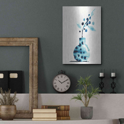 Luxe Metal Art 'Wild Berries' by Kamdon Kreations, Metal Wall Art,12x16