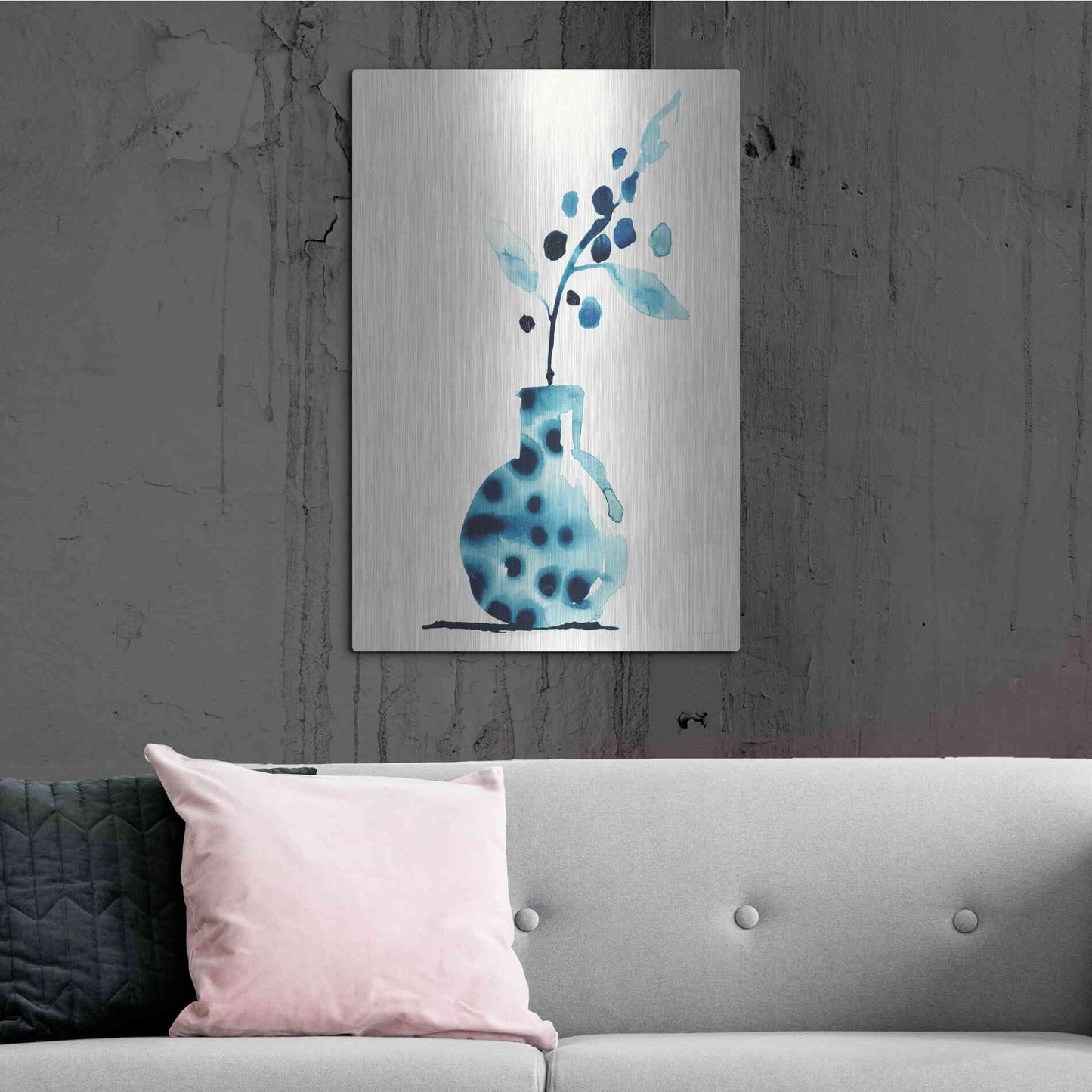 Luxe Metal Art 'Wild Berries' by Kamdon Kreations, Metal Wall Art,24x36