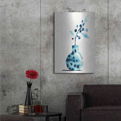 Luxe Metal Art 'Wild Berries' by Kamdon Kreations, Metal Wall Art,24x36