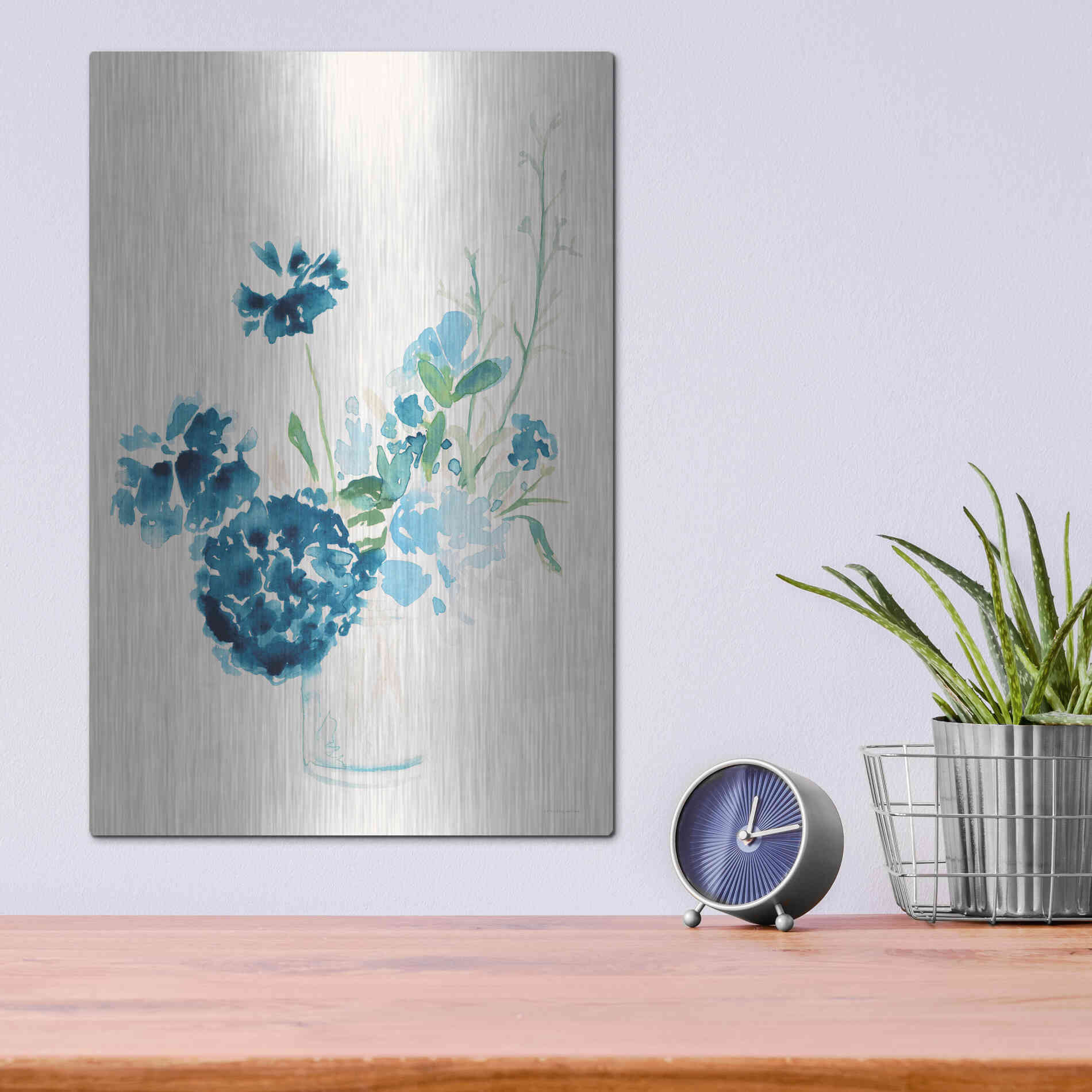 Luxe Metal Art 'Remembrance' by Kamdon Kreations, Metal Wall Art,12x16