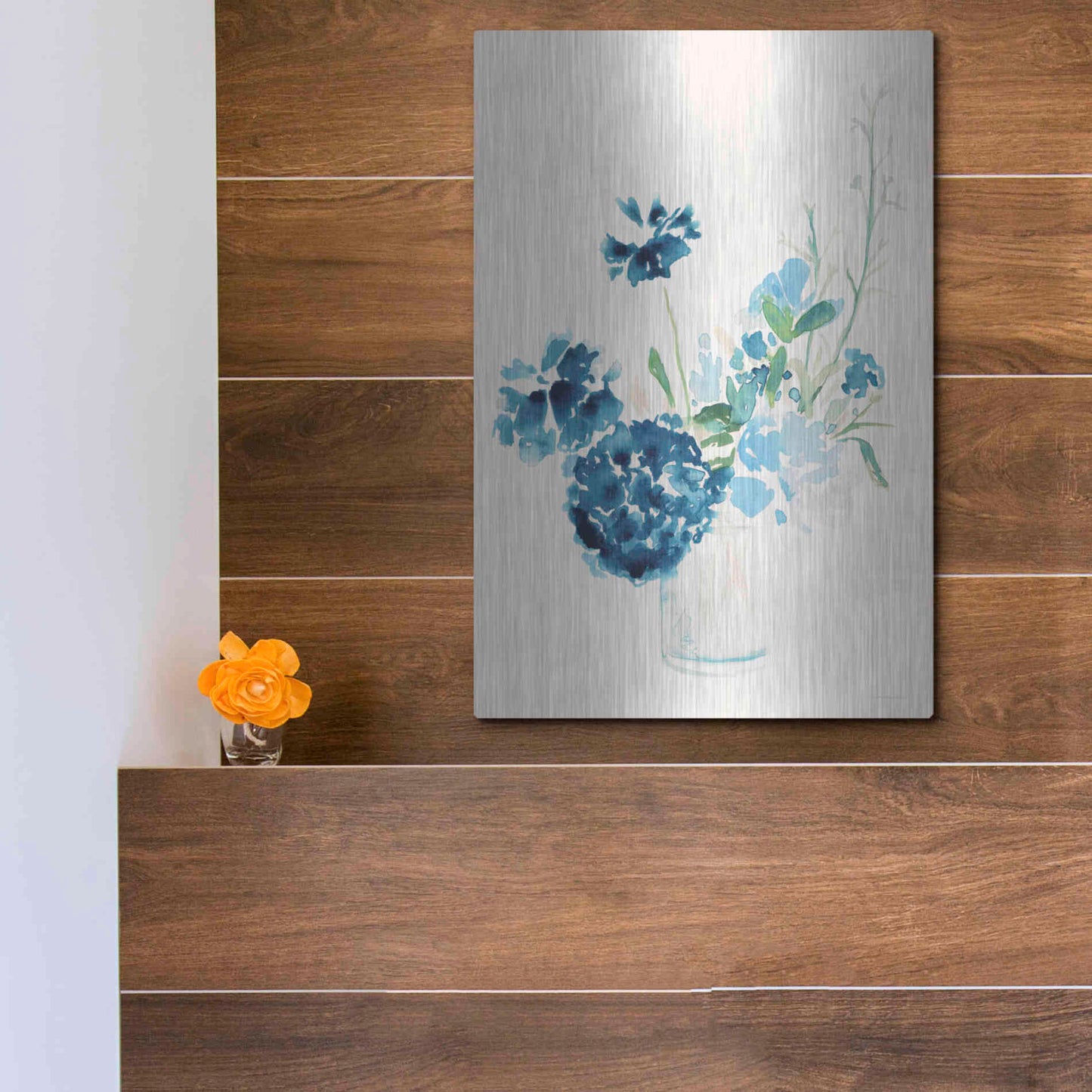 Luxe Metal Art 'Remembrance' by Kamdon Kreations, Metal Wall Art,12x16