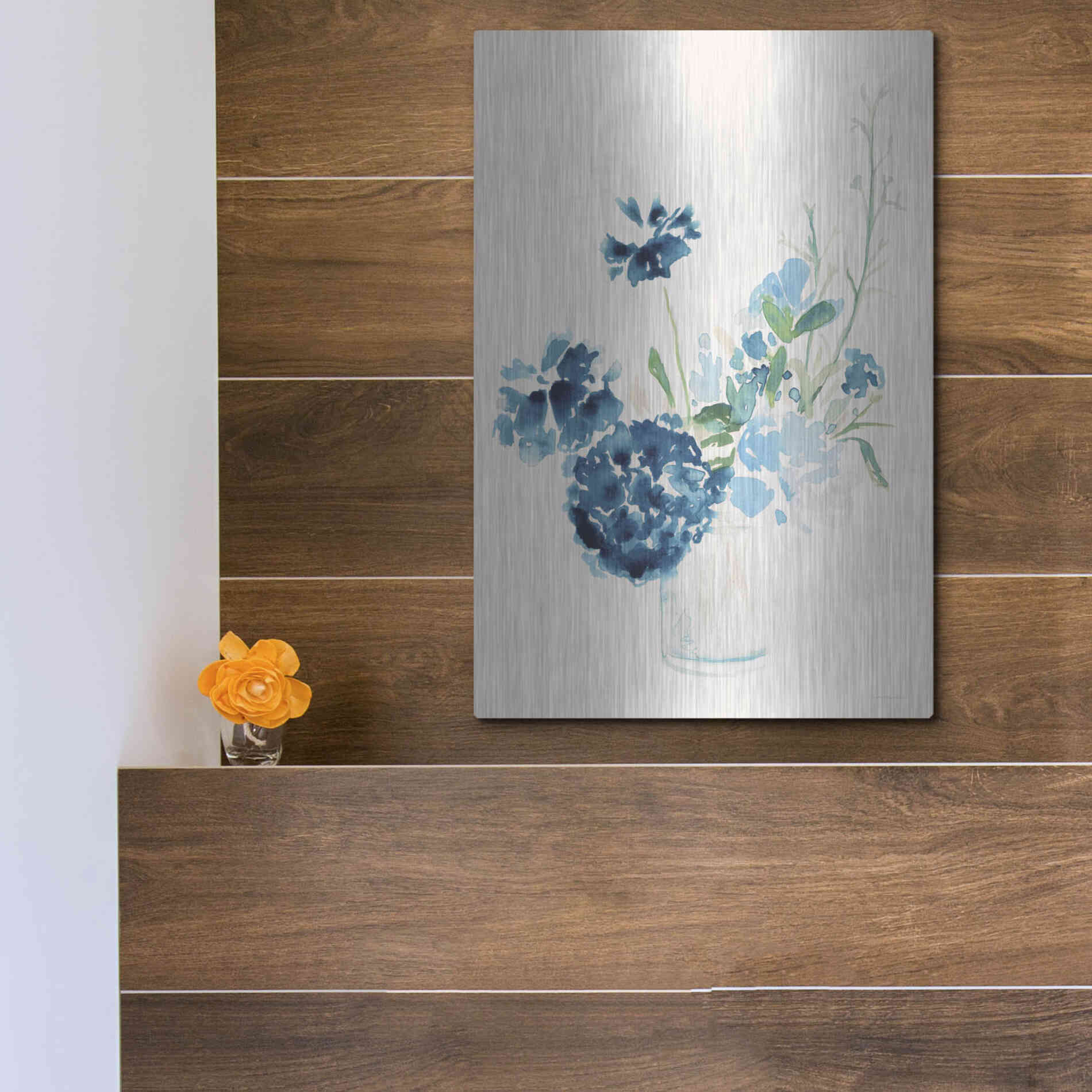 Luxe Metal Art 'Remembrance' by Kamdon Kreations, Metal Wall Art,12x16