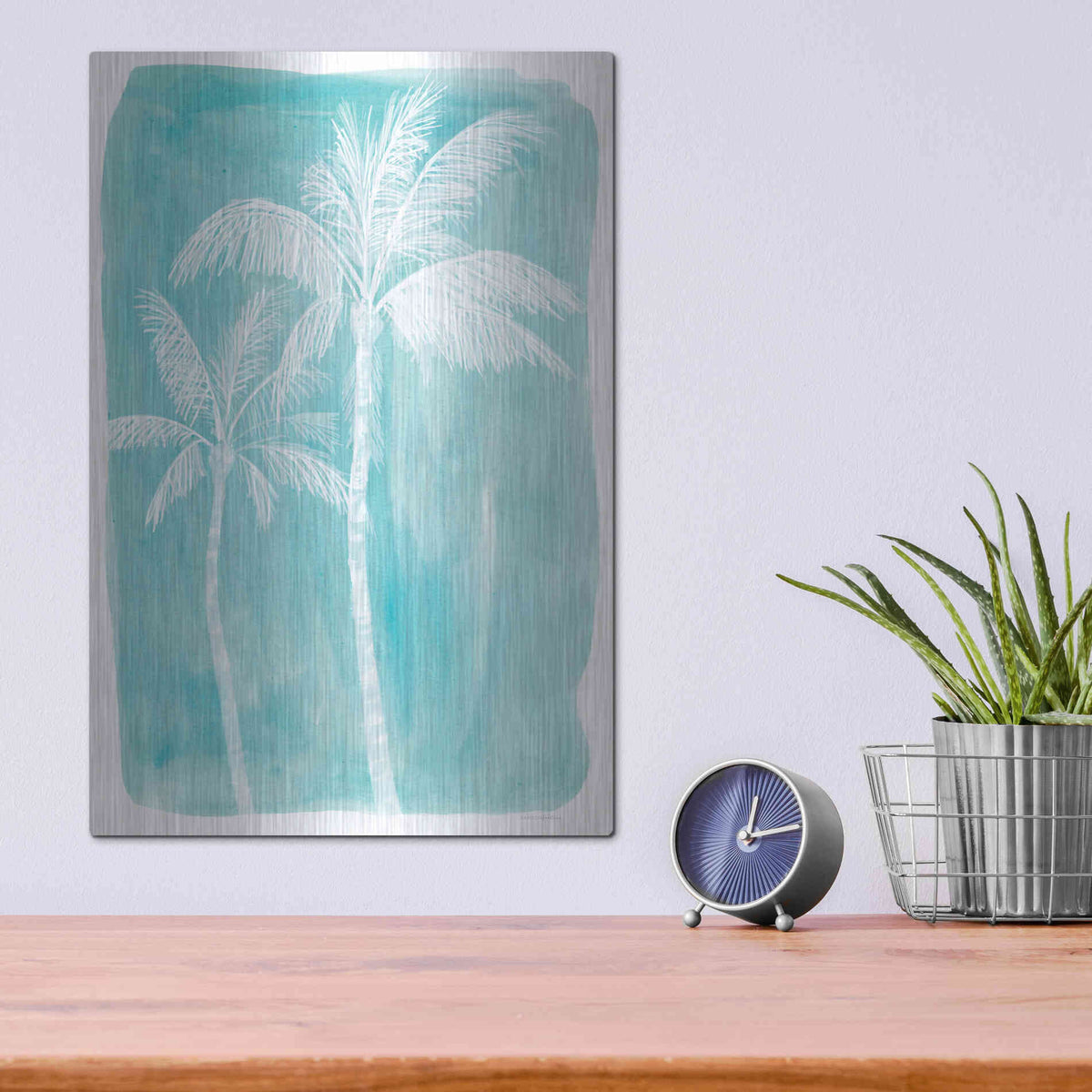 Luxe Metal Art 'Smell the Ocean' by Kamdon Kreations, Metal Wall Art,12x16