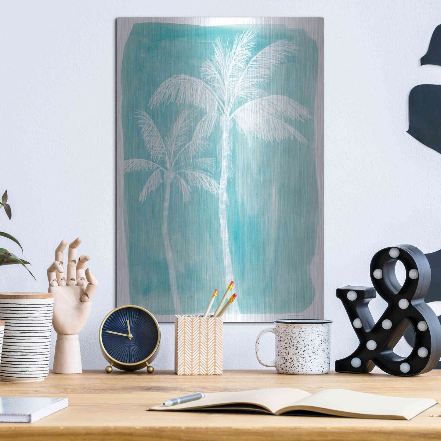 Luxe Metal Art 'Smell the Ocean' by Kamdon Kreations, Metal Wall Art,12x16