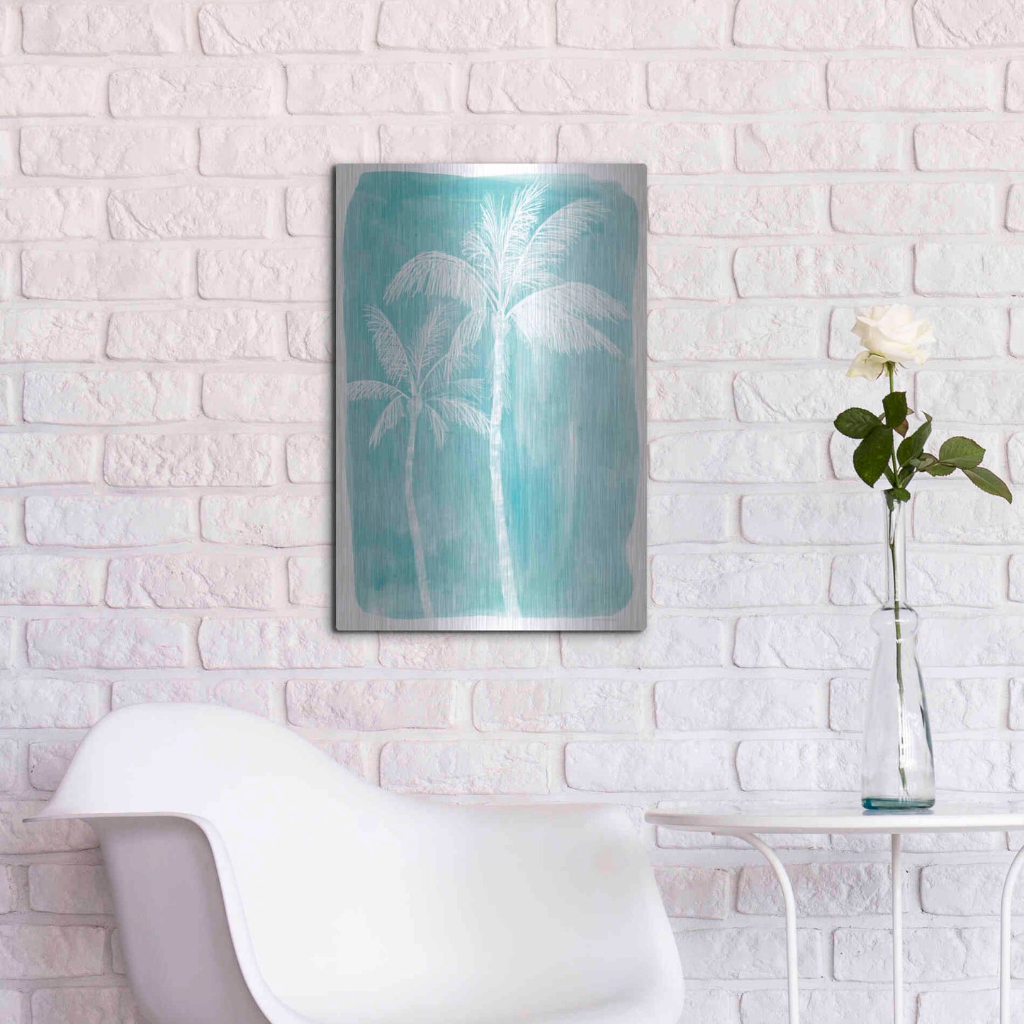 Luxe Metal Art 'Smell the Ocean' by Kamdon Kreations, Metal Wall Art,16x24