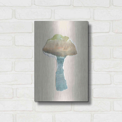 Luxe Metal Art 'Mushroom Home' by Kamdon Kreations, Metal Wall Art,12x16
