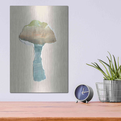 Luxe Metal Art 'Mushroom Home' by Kamdon Kreations, Metal Wall Art,12x16