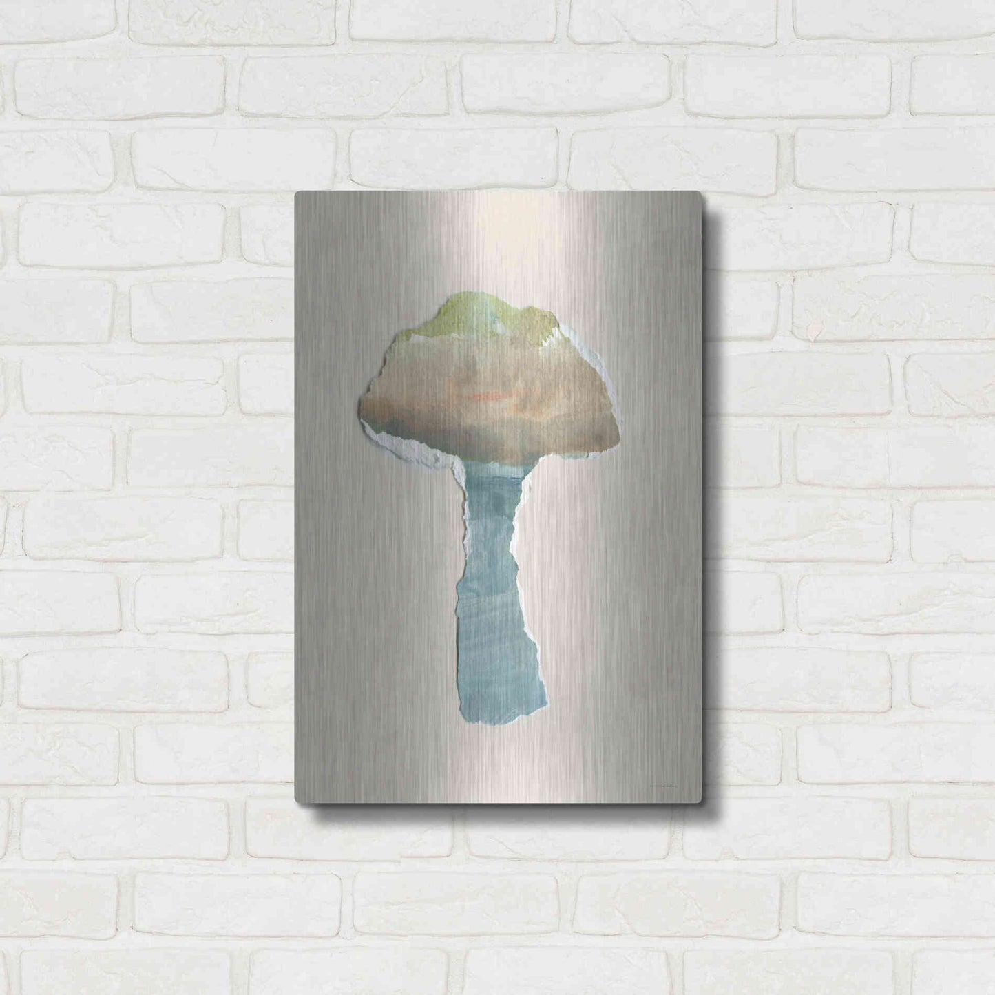 Luxe Metal Art 'Mushroom Home' by Kamdon Kreations, Metal Wall Art,16x24