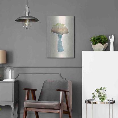 Luxe Metal Art 'Mushroom Home' by Kamdon Kreations, Metal Wall Art,16x24