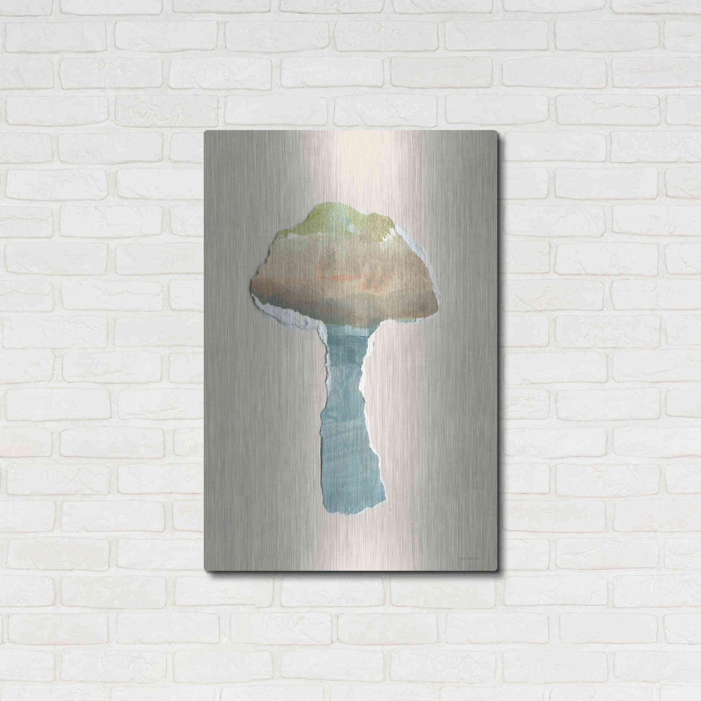 Luxe Metal Art 'Mushroom Home' by Kamdon Kreations, Metal Wall Art,24x36