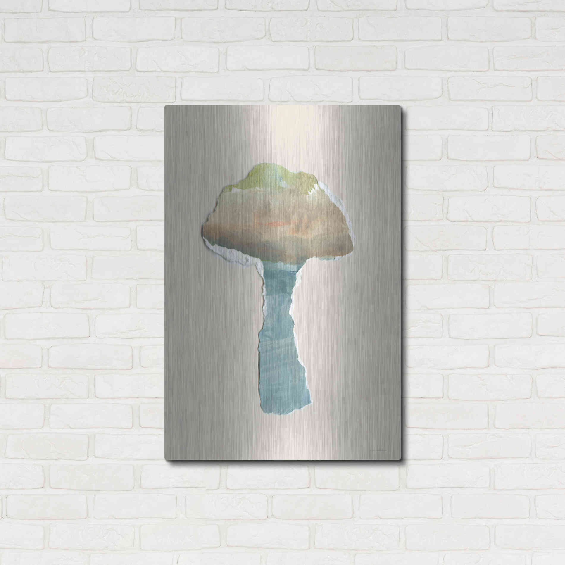 Luxe Metal Art 'Mushroom Home' by Kamdon Kreations, Metal Wall Art,24x36