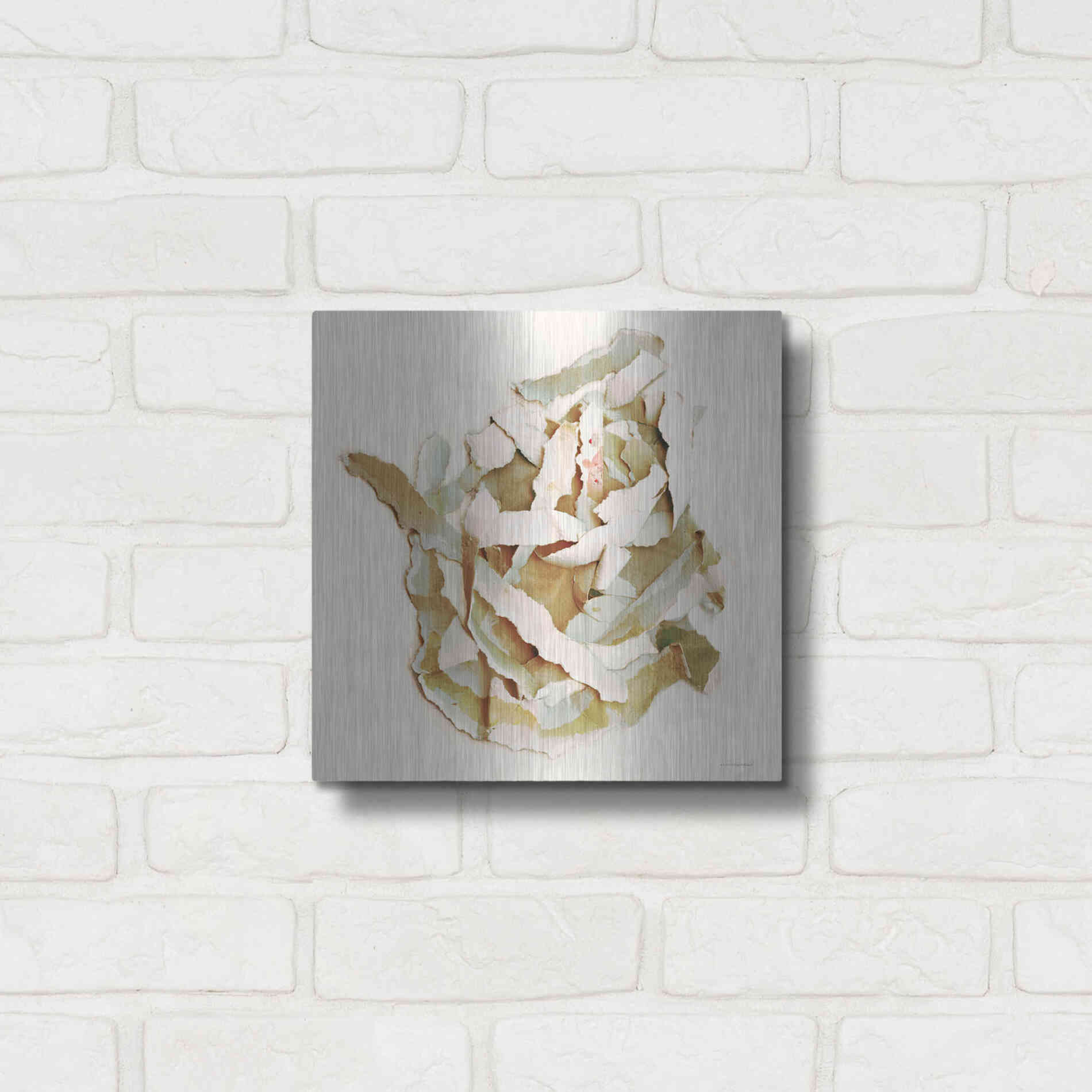 Luxe Metal Art 'Nested with Grace' by Kamdon Kreations, Metal Wall Art,12x12