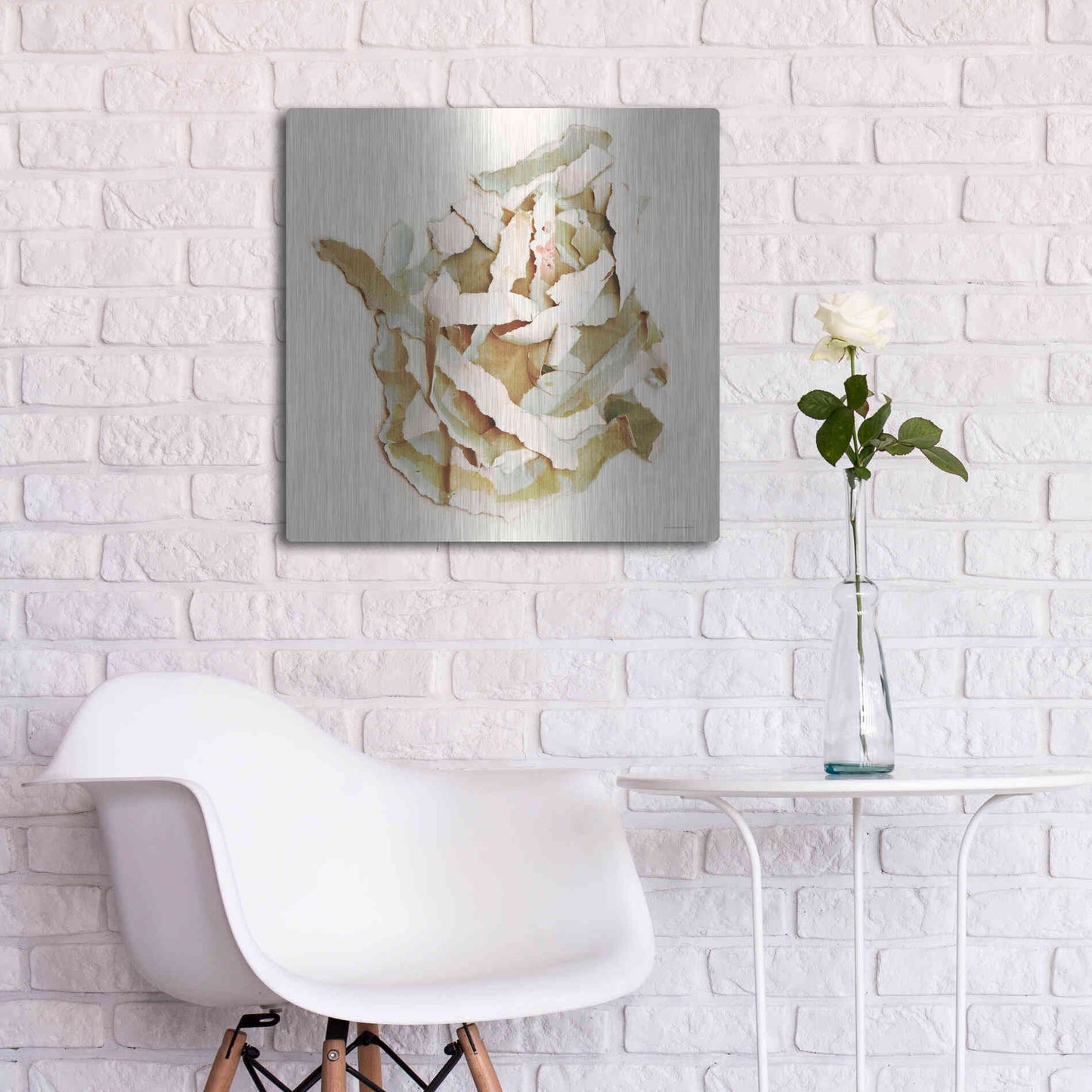 Luxe Metal Art 'Nested with Grace' by Kamdon Kreations, Metal Wall Art,24x24