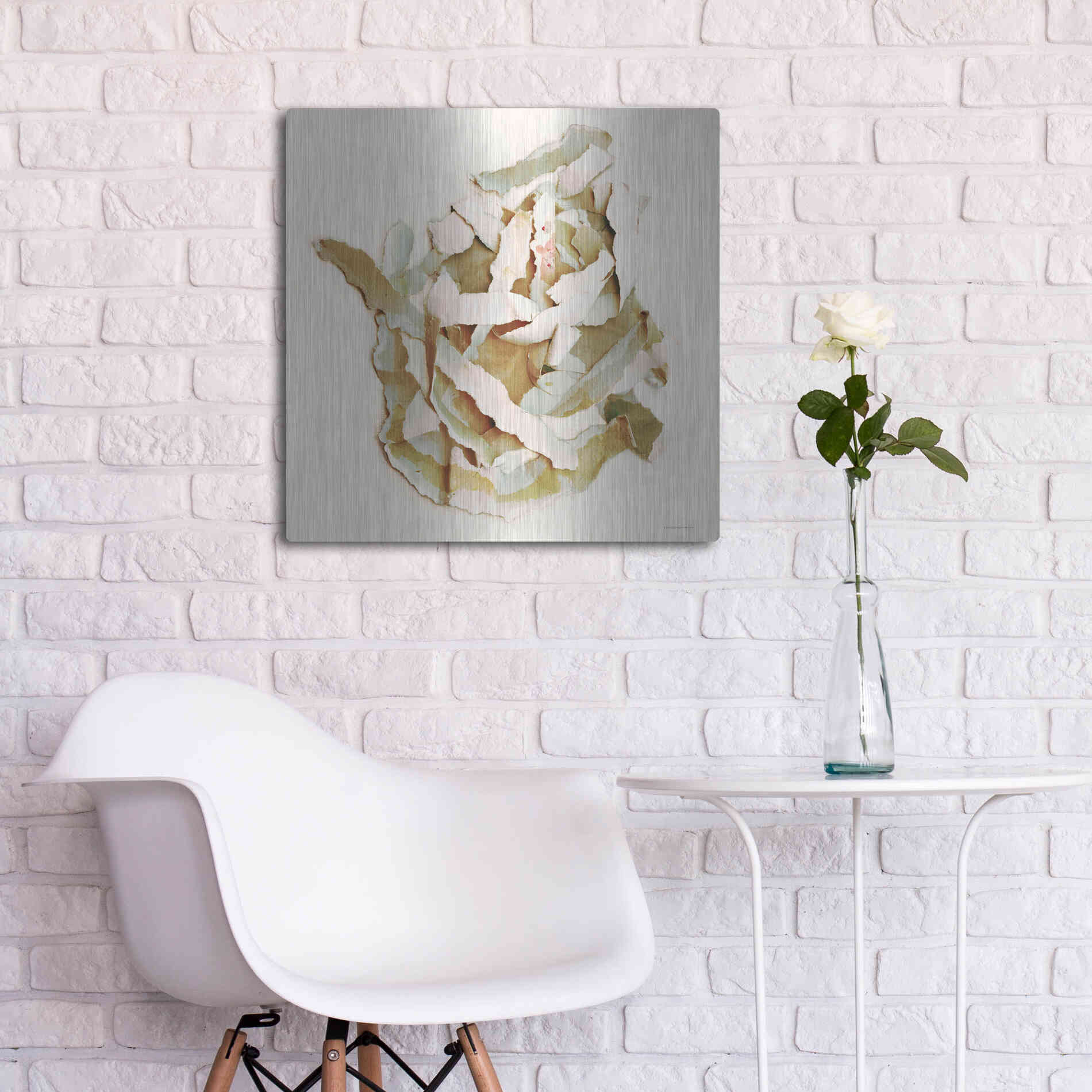 Luxe Metal Art 'Nested with Grace' by Kamdon Kreations, Metal Wall Art,24x24