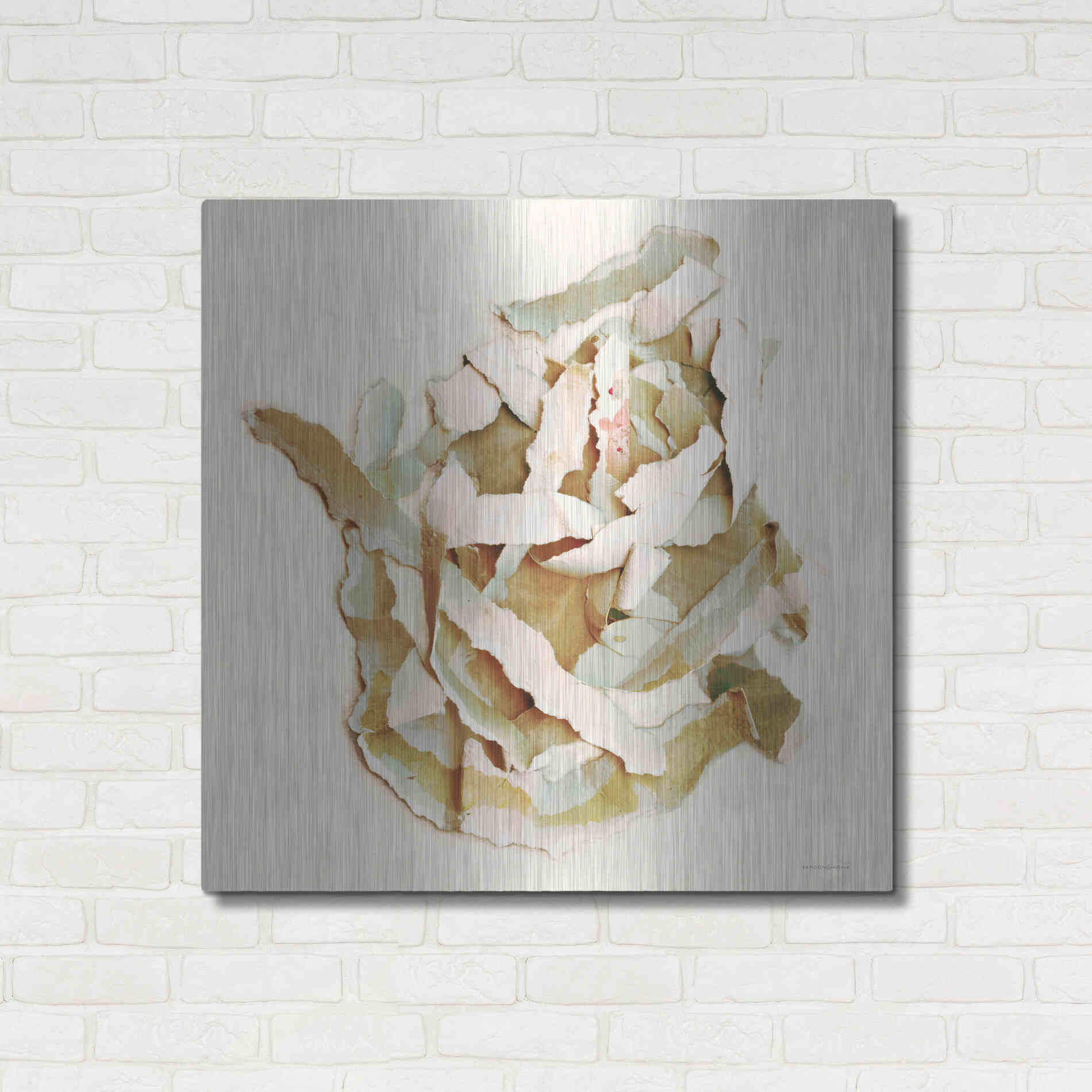 Luxe Metal Art 'Nested with Grace' by Kamdon Kreations, Metal Wall Art,36x36