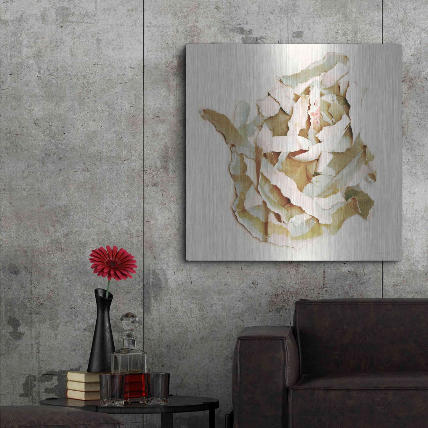 Luxe Metal Art 'Nested with Grace' by Kamdon Kreations, Metal Wall Art,36x36
