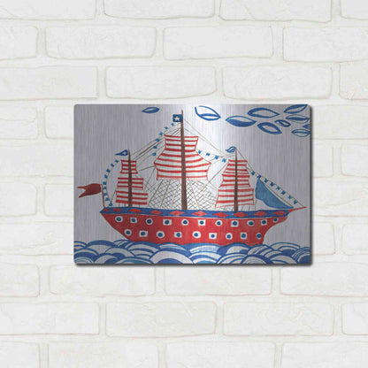 Luxe Metal Art 'Nautical Ties' by Kamdon Kreations, Metal Wall Art,16x12