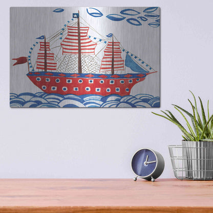 Luxe Metal Art 'Nautical Ties' by Kamdon Kreations, Metal Wall Art,16x12