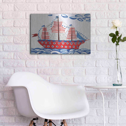 Luxe Metal Art 'Nautical Ties' by Kamdon Kreations, Metal Wall Art,24x16