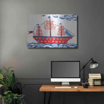 Luxe Metal Art 'Nautical Ties' by Kamdon Kreations, Metal Wall Art,36x24