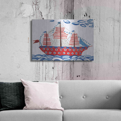 Luxe Metal Art 'Nautical Ties' by Kamdon Kreations, Metal Wall Art,36x24