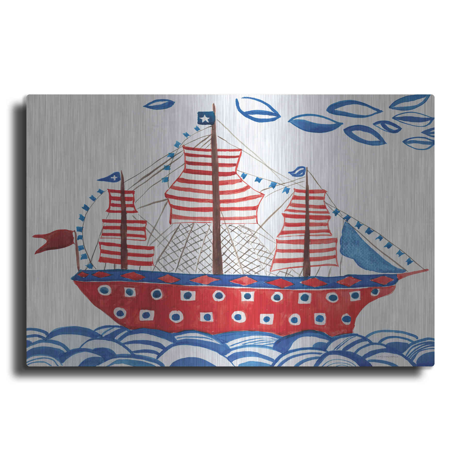 Luxe Metal Art 'Nautical Ties' by Kamdon Kreations, Metal Wall Art