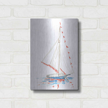 Luxe Metal Art 'Boat Parade' by Kamdon Kreations, Metal Wall Art,12x16