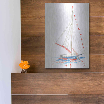 Luxe Metal Art 'Boat Parade' by Kamdon Kreations, Metal Wall Art,12x16