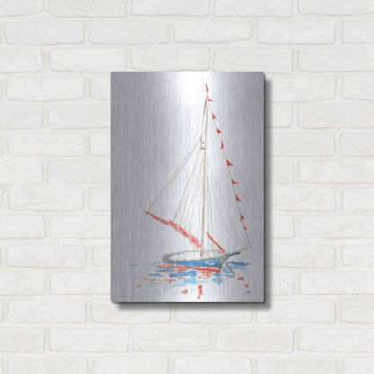 Luxe Metal Art 'Boat Parade' by Kamdon Kreations, Metal Wall Art,16x24