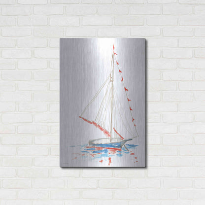 Luxe Metal Art 'Boat Parade' by Kamdon Kreations, Metal Wall Art,24x36