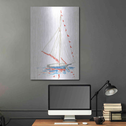 Luxe Metal Art 'Boat Parade' by Kamdon Kreations, Metal Wall Art,24x36