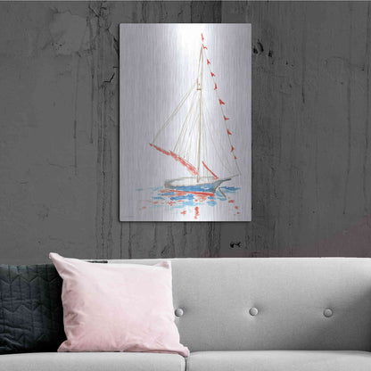 Luxe Metal Art 'Boat Parade' by Kamdon Kreations, Metal Wall Art,24x36