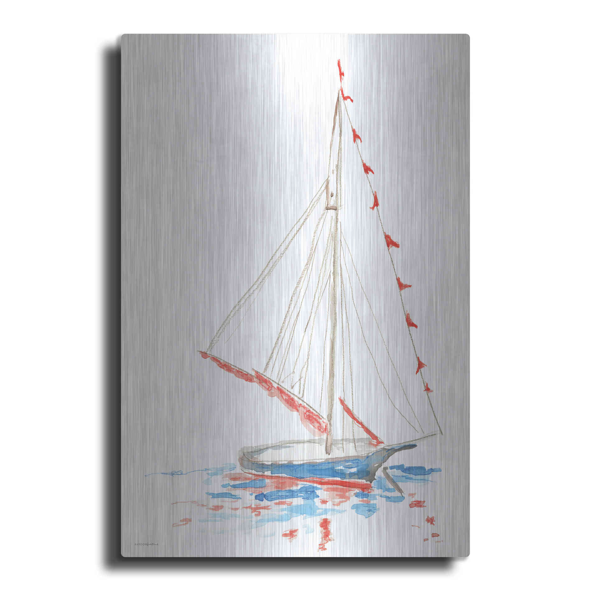 Luxe Metal Art 'Boat Parade' by Kamdon Kreations, Metal Wall Art