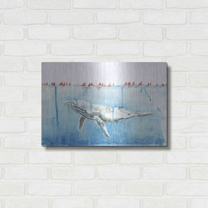 Luxe Metal Art 'Edging Forward' by Kamdon Kreations, Metal Wall Art,24x16