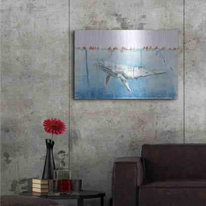 Luxe Metal Art 'Edging Forward' by Kamdon Kreations, Metal Wall Art,36x24