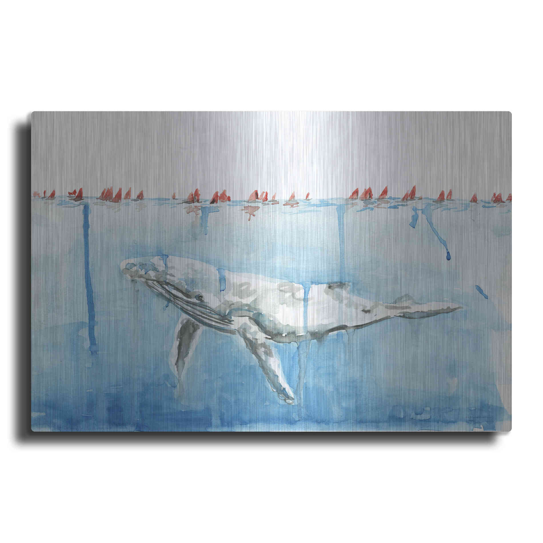 Luxe Metal Art 'Edging Forward' by Kamdon Kreations, Metal Wall Art