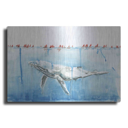 Luxe Metal Art 'Edging Forward' by Kamdon Kreations, Metal Wall Art