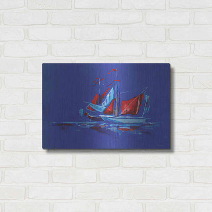 Luxe Metal Art 'Port and Starboard' by Kamdon Kreations, Metal Wall Art,24x16
