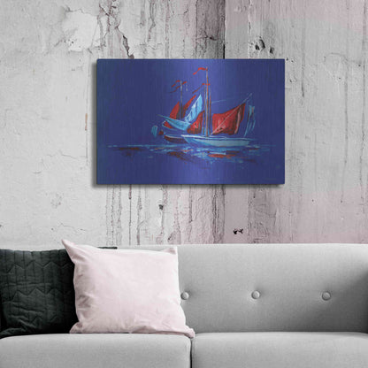 Luxe Metal Art 'Port and Starboard' by Kamdon Kreations, Metal Wall Art,36x24