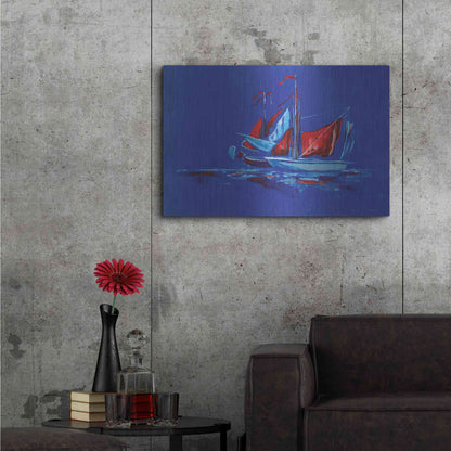 Luxe Metal Art 'Port and Starboard' by Kamdon Kreations, Metal Wall Art,36x24