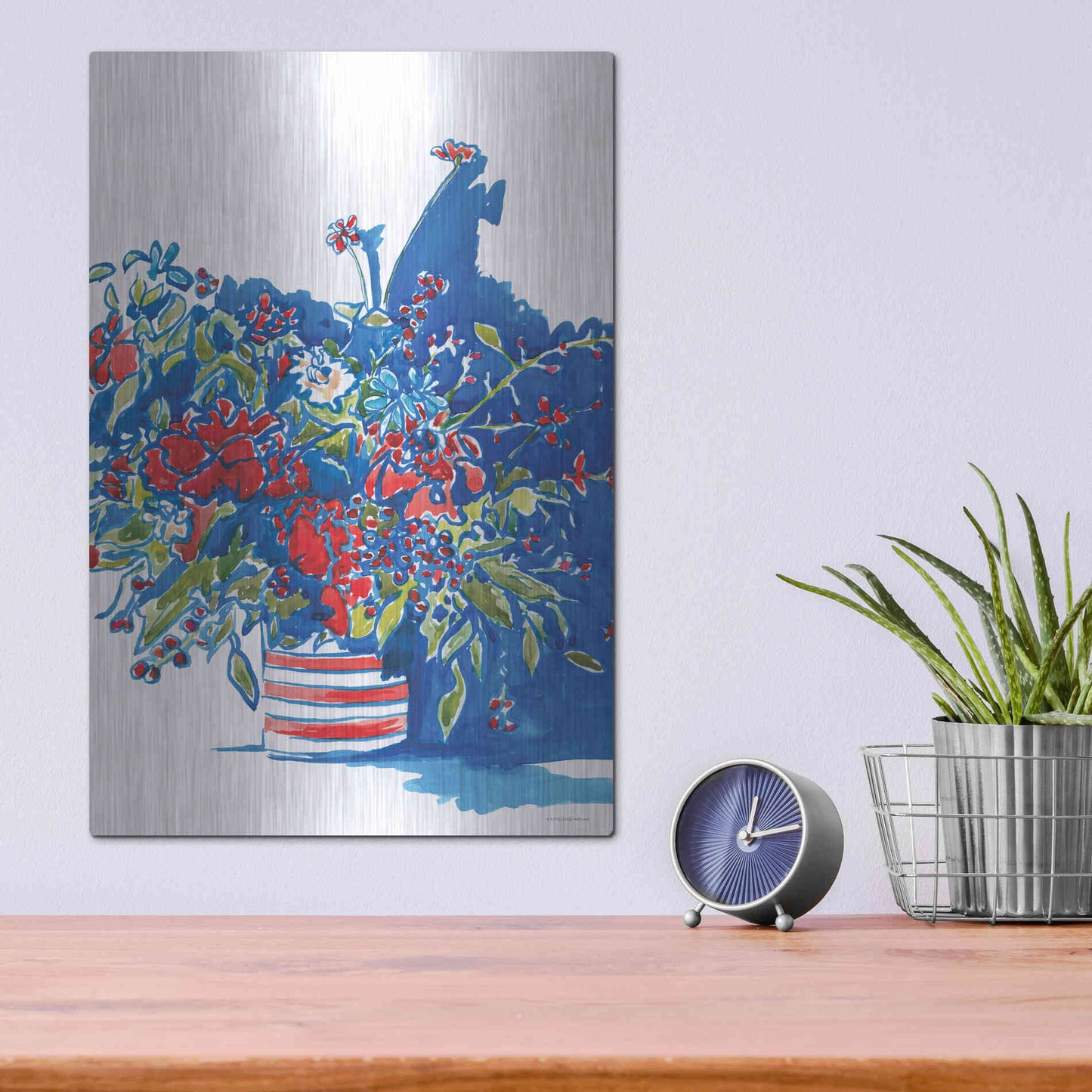 Luxe Metal Art 'Independence Celebration' by Kamdon Kreations, Metal Wall Art,12x16