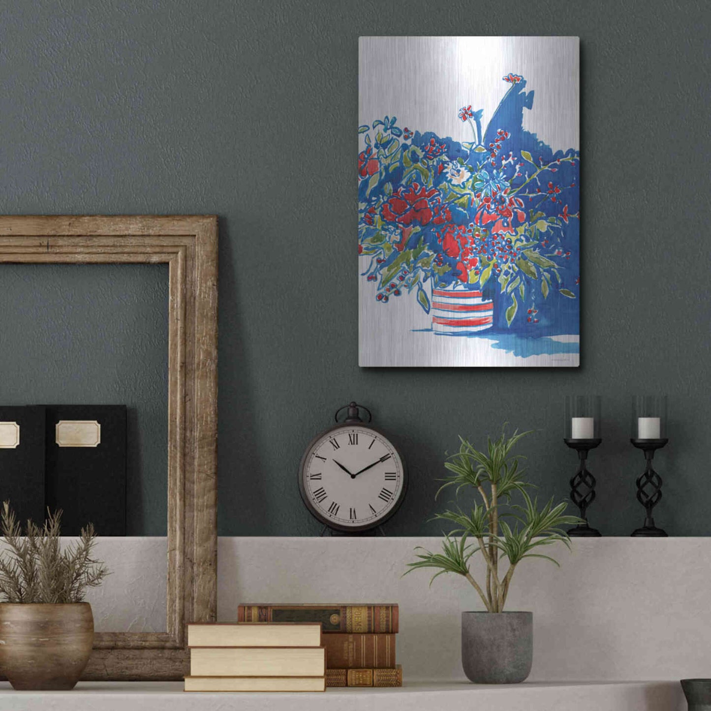 Luxe Metal Art 'Independence Celebration' by Kamdon Kreations, Metal Wall Art,12x16