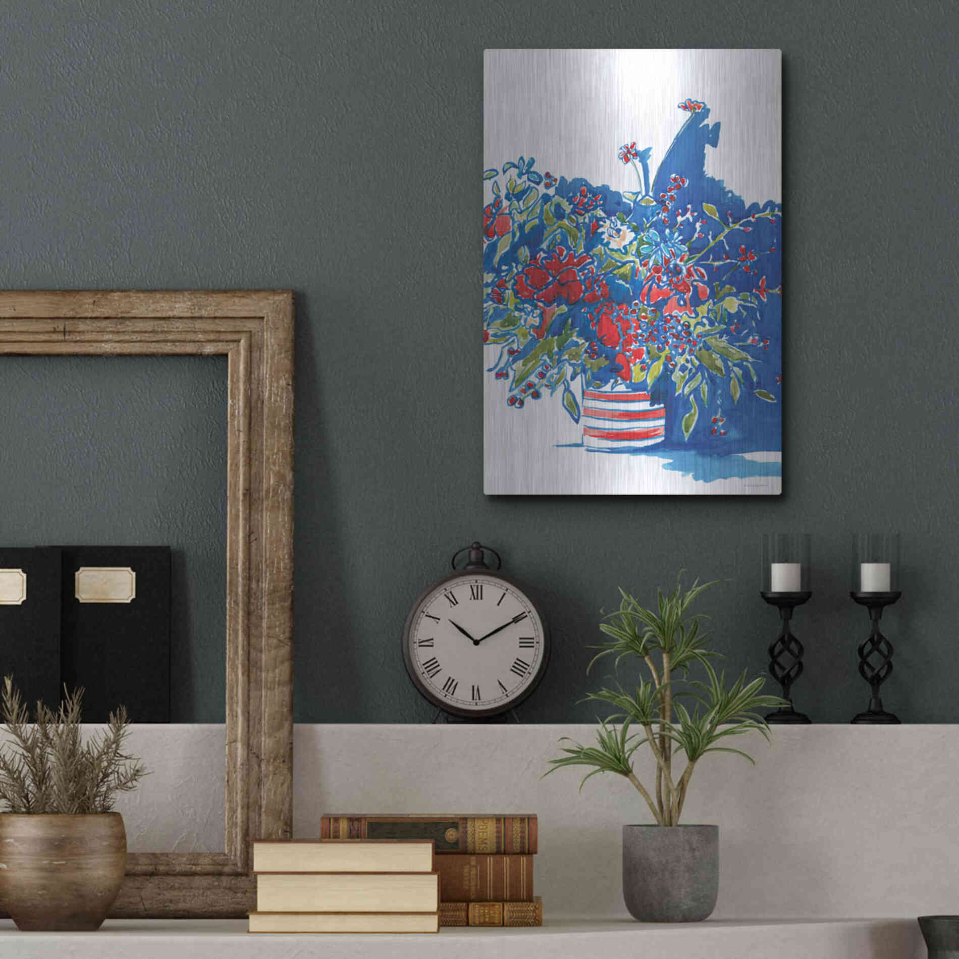 Luxe Metal Art 'Independence Celebration' by Kamdon Kreations, Metal Wall Art,12x16