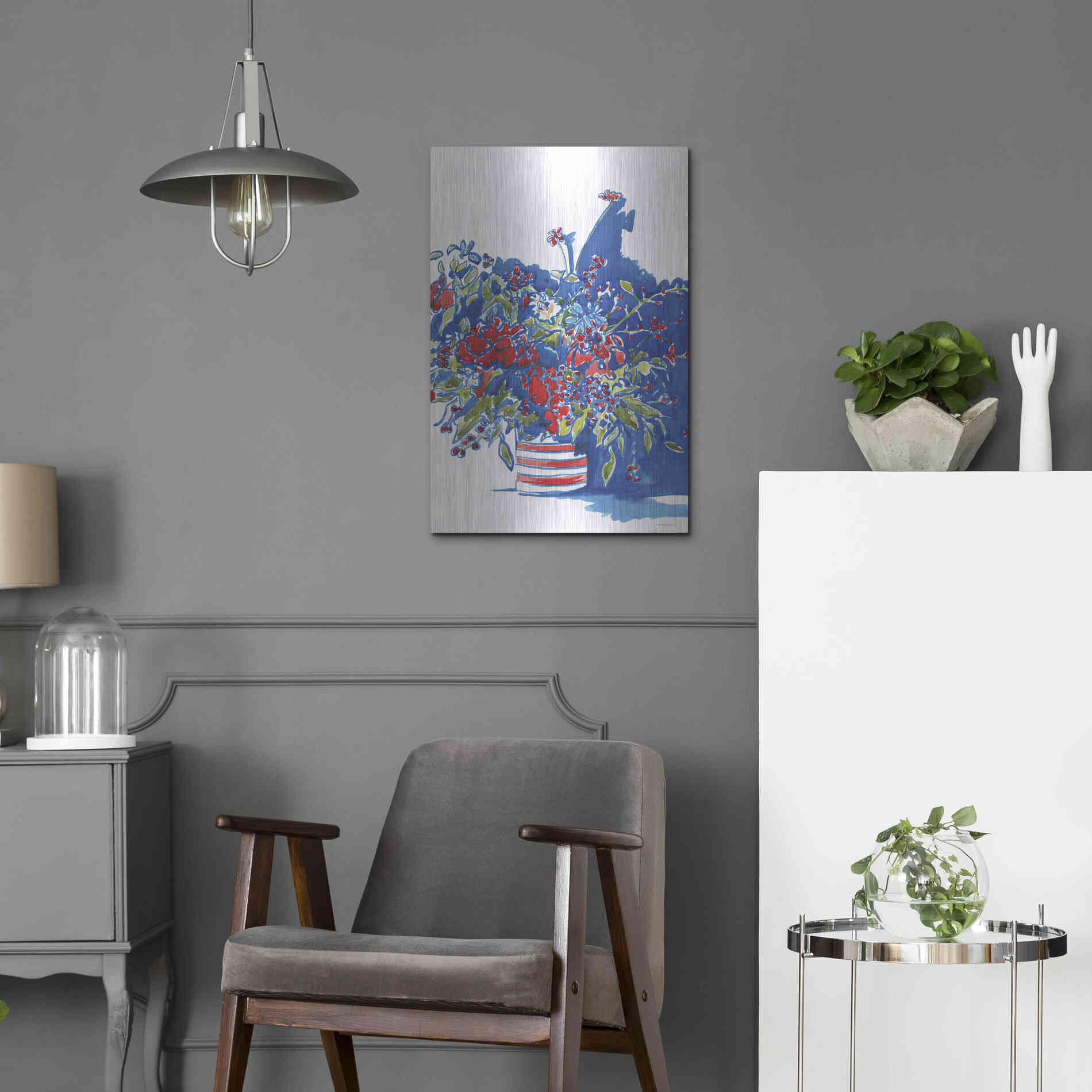 Luxe Metal Art 'Independence Celebration' by Kamdon Kreations, Metal Wall Art,16x24