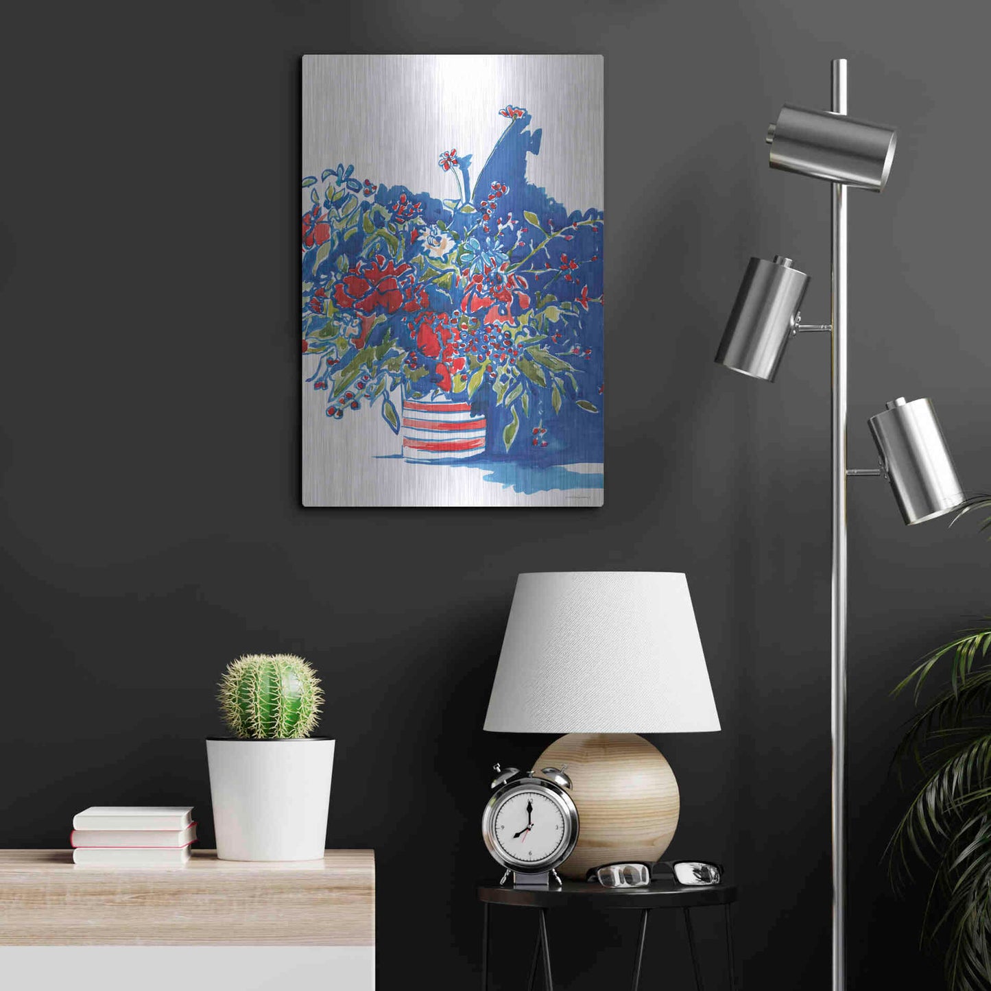 Luxe Metal Art 'Independence Celebration' by Kamdon Kreations, Metal Wall Art,16x24