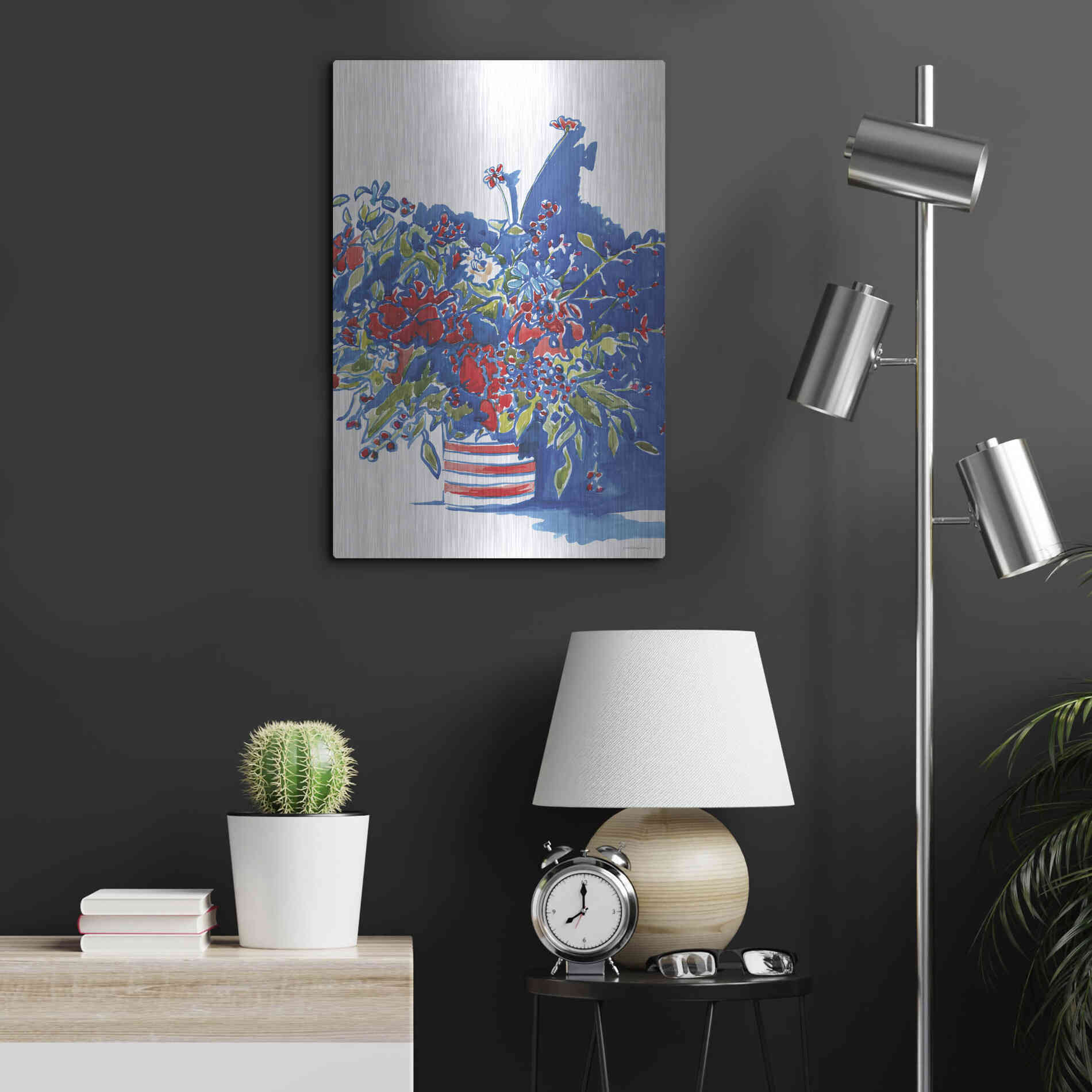 Luxe Metal Art 'Independence Celebration' by Kamdon Kreations, Metal Wall Art,16x24