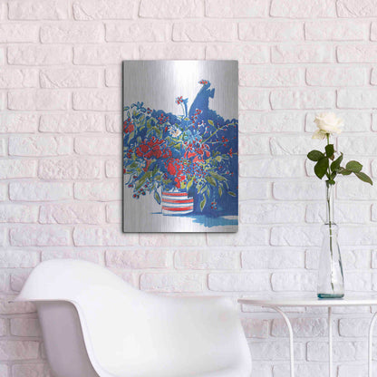 Luxe Metal Art 'Independence Celebration' by Kamdon Kreations, Metal Wall Art,16x24