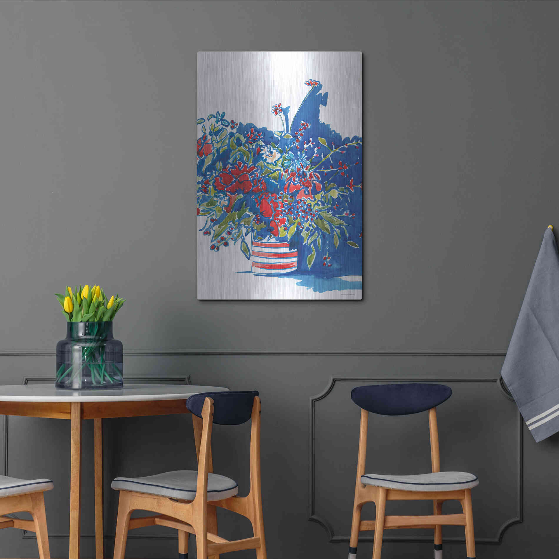 Luxe Metal Art 'Independence Celebration' by Kamdon Kreations, Metal Wall Art,24x36